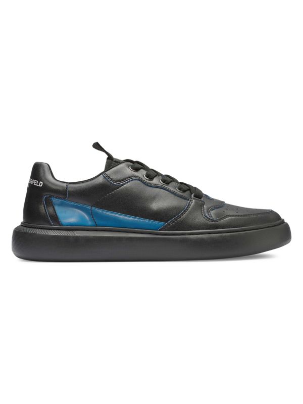 Karl Lagerfeld Paris Two Tone Leather Sneakers